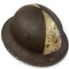 Image 4 : Canadian WWII Mark II ARP Helmet, Burnaby-Painted, Named to Elmo Fink, Civil Defense