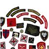 Image 5 : Lot of British & Canadian Military Cloth Insignia - Regimental Titles, Formation & Rank Badges