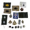 Image 1 : Lot of Canadian & Commonwealth Military Insignia - Regimental, Rank, Cap Badges & Medal