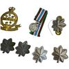 Image 2 : Lot of Canadian & Commonwealth Military Insignia - Regimental, Rank, Cap Badges & Medal