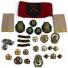 Image 1 : Canadian & Commonwealth Insignia Lot - Queen's York Rangers, Rank Slip-Ons, Cap Badges