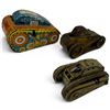 Image 1 : Marx Turnover Tank No. 5 & Gama T56 Clockwork Tanks - Mid-Century Tinplate Wind-Ups