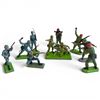 Image 1 : Britains Deetail WWII Toy Soldiers - 1/32 Scale Painted Figures on Metal Bases (1970s)