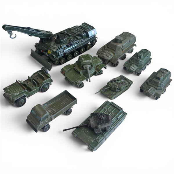 Vintage Die-Cast Military Vehicles - Dinky, Corgi & Lesney Army Trucks, Tanks & Recovery