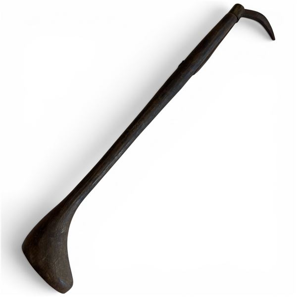 Vintage Longshoreman's Cargo Hook - Hand-Forged Maritime/Stevedore Tool, Asian Style