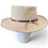 Image 1 : Akubra Cattleman - Aussie Gold (Sand) Fur Felt, Bound Edge, Size 60?cm