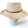 Image 3 : Akubra Cattleman - Aussie Gold (Sand) Fur Felt, Bound Edge, Size 60?cm