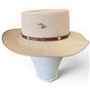 Image 4 : Akubra Cattleman - Aussie Gold (Sand) Fur Felt, Bound Edge, Size 60?cm