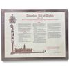 Image 1 : Illuminated Canadian Bill of Rights Print - 1960 Diefenbaker Era, Yvonne Diceman Design 26x20"