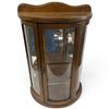 Image 2 : Vintage Half Moon Table Top Curio Cabinet - 18" Tall X 8" Deep