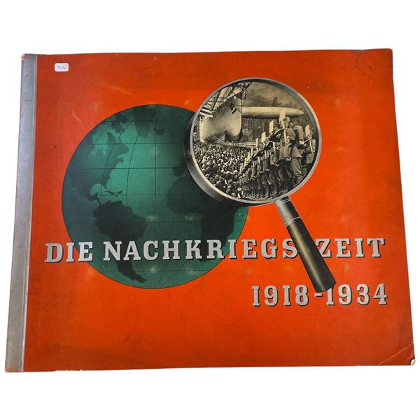 1918-1934 Die Nachkriegszeit Cigarette Card Book - Appears to be complete - 11.5 x 13.5 x  3/4" thic