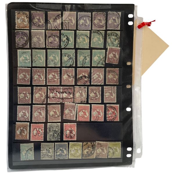 100 Used Australian Stamps - Between #1-#125 - Approximate Count