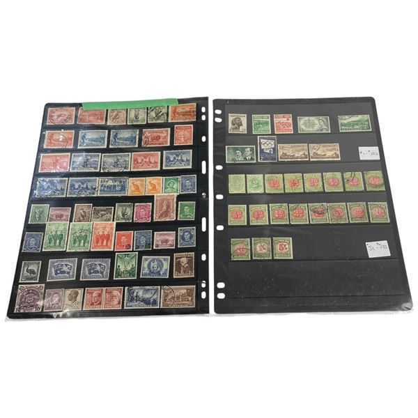 140 Used Australian Stamps 1913-1955 (A Few Mint) - #1-#282, J1-J83 -Estimated catalogue value of $6