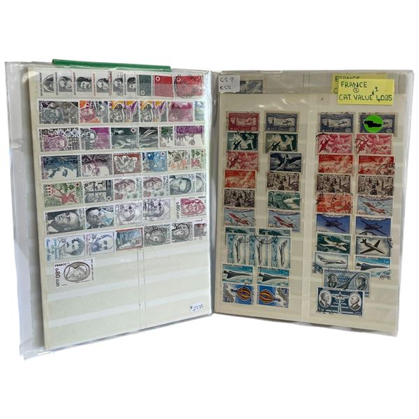 490 Mint and Used Stamps from France (Between #B2-#B531, #C5-#C55 & Misc.) - Estimated Catalogue Val