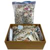 Image 1 : Wood Box of Used World Stamps - Canada, Europe, Netherlands & More - Box is 10" x 15" x 6" deep