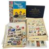 Image 1 : Stack of Postage Albums & Stock Sheets (A few cigarette cards) - Majority are used Canadian stamps -