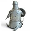 Image 4 : Michel Laude Pewter Medieval Soldier & Two Pewter Dragon Candle Holders 8" Tall