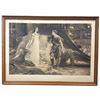 Image 1 : Historic Lithograph of "Tristan and Isolde" Pencil Signed by Herbert James Draper by Frost & Reed