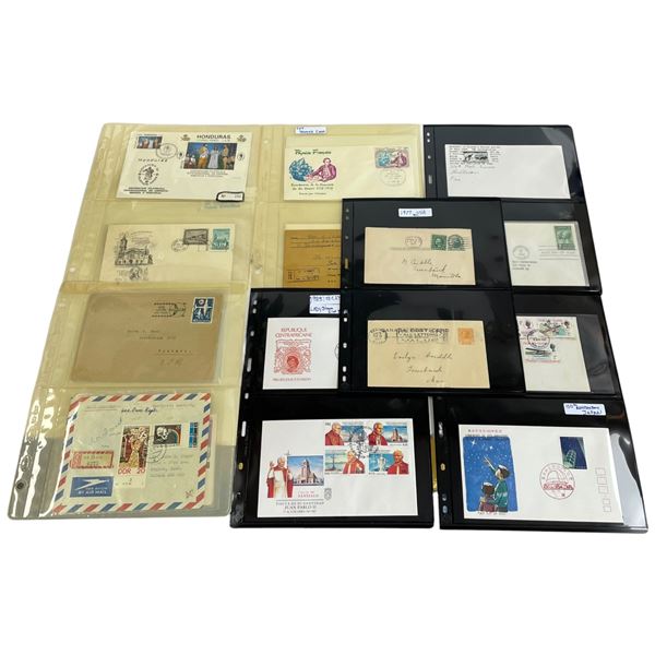 28 Vintage First Day Issues and Postcards