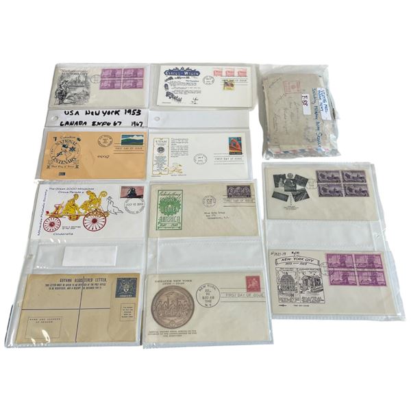 Group of Vintage First Day Issues and Letter Mail