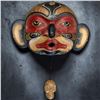 Image 1 : Dramatic Hand Carved "Life and Death" Transformation Mask by W. Bear - Pacific Northwest Style