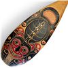 Image 4 : Detailed Pacific Northwest Coast Style "Beaver" Paddle  - Hand Carved and Painted - Signed W. B. (7"