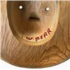 Image 3 : Pacific Northwest Coast Style "Moon Mask" - Hand Carved and Painted - Signed W. Bear (12" x 13" x 4"