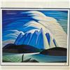 Image 2 : Stunning "Lake and Mountains" Ltd. Editon Print by Canadian Group of Seven Artist Lawren Harris - #1
