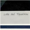 Image 4 : Stunning "Lake and Mountains" Ltd. Editon Print by Canadian Group of Seven Artist Lawren Harris - #1
