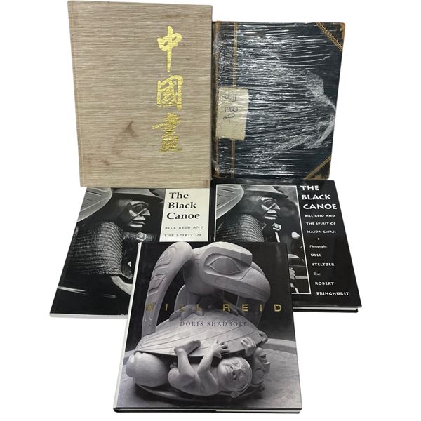 4 Books Focusing on Bill Reid Art & 1 Book on Chinese Traditional Painting