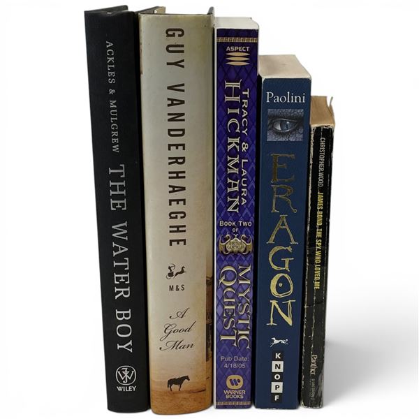 5 Vintage Hardcover & Paperback Books * Includes "Eragon" by Christopher Paolini, "Mystic Quest" by