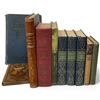 Image 1 : 10 Vintage Hardcover Books * Includes "The Black Arrow" by Stevenson, 3 Volumes by Jules Verne, an