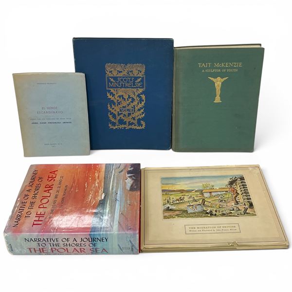 Mixed Lot of 5 Historical Narratives, Artistic Biographies, & Folk Song Collections * Featuring: "Ta