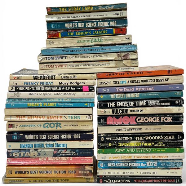Collection of Primarily Vintage Mass-Market Paperback Science Fiction Novels and Anthologies - likel