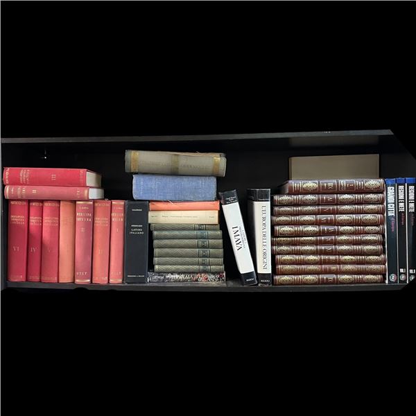 Group of Vintage Italian Books * Featuring: Grande Storia Universale Encyclopedia, Published by Frat
