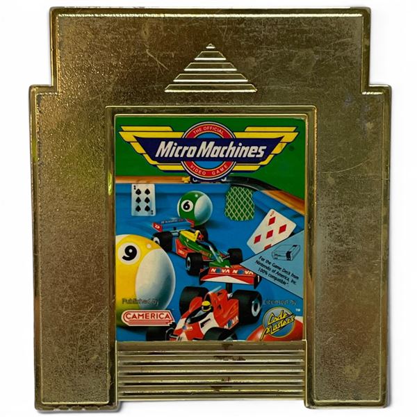 Unlicensed Micro Machines Game Cartridge NES Camerica Gold Cart