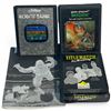 Image 1 : Atari 2600 Cartridge Lot (4 Games) - Robot Tank, Berzerk, Title Match Pro Wrestling, Space Attack