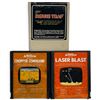 Image 1 : Lot of 3 Atari 2600 Video Game Cartridges - Mouse Trap, Chopper Command, Laser Blast