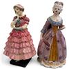 Image 1 : 1934 Royal Doulton "Maisie" RN 7875169 Figurine and Italian Porcelain Woman Figurine