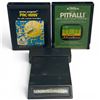 Image 1 : Atari 2600 Video Game Lot: Pac-Man, Pitfall!, Lock 'N' Chase - 3 Vintage Cartridges