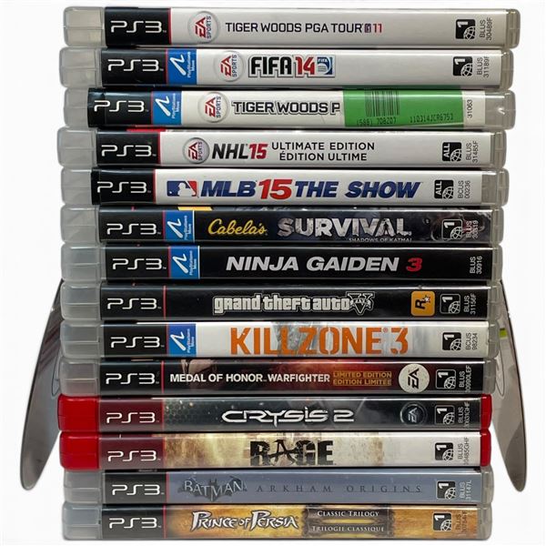 PS2 & PS3 Game Lot (16 Titles) - GTA Vice City, Syphon Filter, Sports, Shooters, Action Mix
