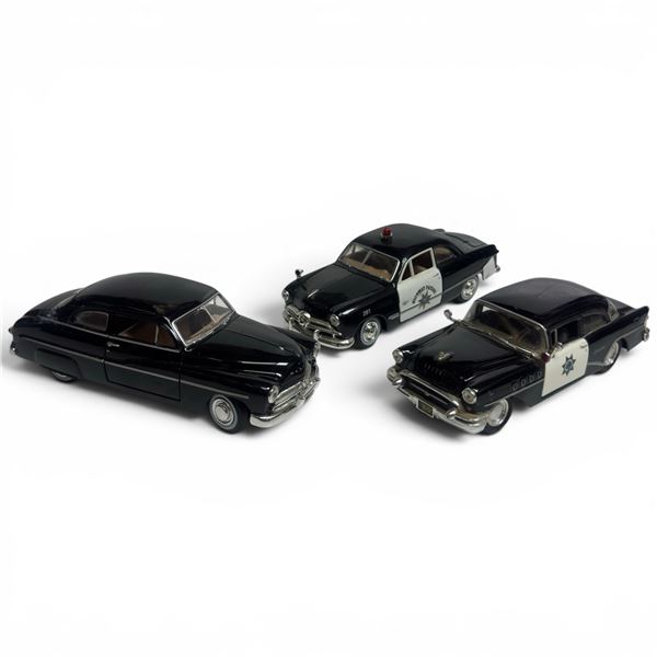 Maisto 1955 Buick Century & 1949 Ford Coupe Police Cars Plus 1949 Mercury Coupe 1:24 Scale Diecast