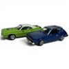 Image 1 : Johnny Lightening 1970 Dodge Challenger & Motor Max 1974 AMC Gemlin 1:24 Scale Diecast Cars
