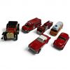 Image 1 : Ertl Ladder Firetruck, Majorette Ambulance, Orange Ambulance, 1957 Beetle, 1958 Corvette & More