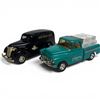 Image 1 : Ertl Cat Parts Chevy Panel Truck & 1955 Chevy Cameo Pickup Truck 1:24 Scale Diecast Piggy Banks