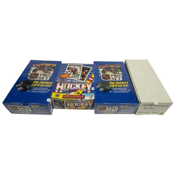 4 Boxes of Score and Topps Pro Set Hockey Cards from the 1990/91