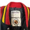 Image 3 : Vintage Vancouver Canuks Varsity Style Jacket with Leather Sleeves - Manufactured by DeLong