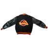 Image 4 : Vintage Vancouver Canuks Varsity Style Jacket with Leather Sleeves - Manufactured by DeLong