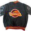 Image 5 : Vintage Vancouver Canuks Varsity Style Jacket with Leather Sleeves - Manufactured by DeLong