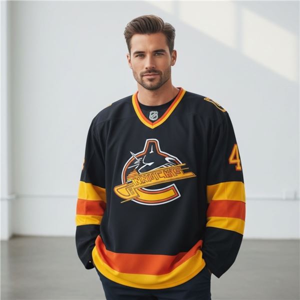 Vancouver Canucks CCM "Stern 47"  Hockey Jersey - Manufactured by Maska